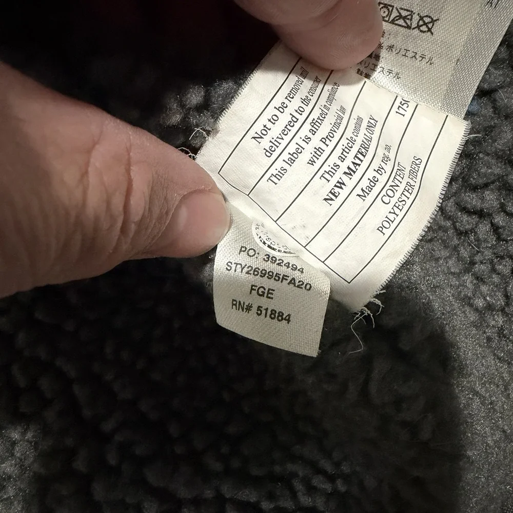 Patagonia Mens XL Maple Grove Canvas Jacket Fleece Lined Forge Grey Hood 26995
